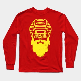 Beard League - Playoff Hockey (yellow version) Long Sleeve T-Shirt